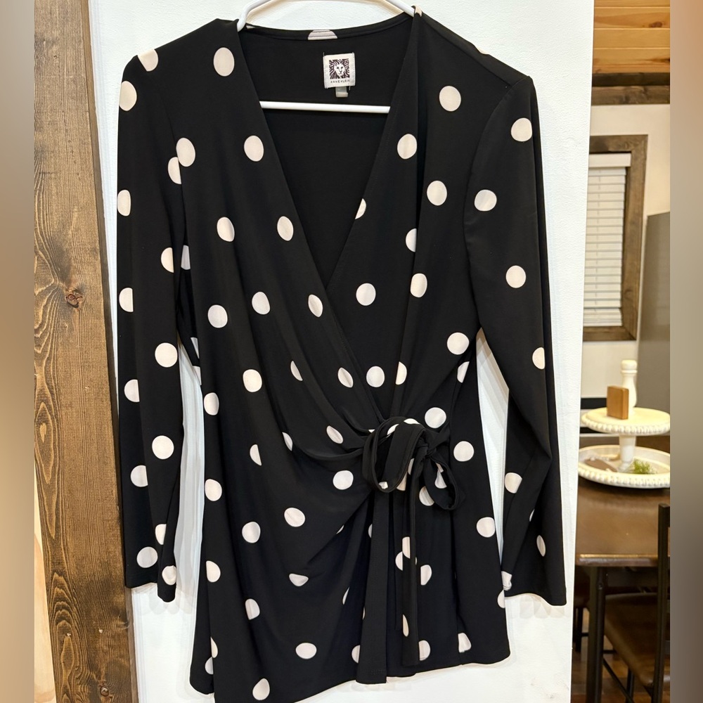 Anne Klein Black and White Top